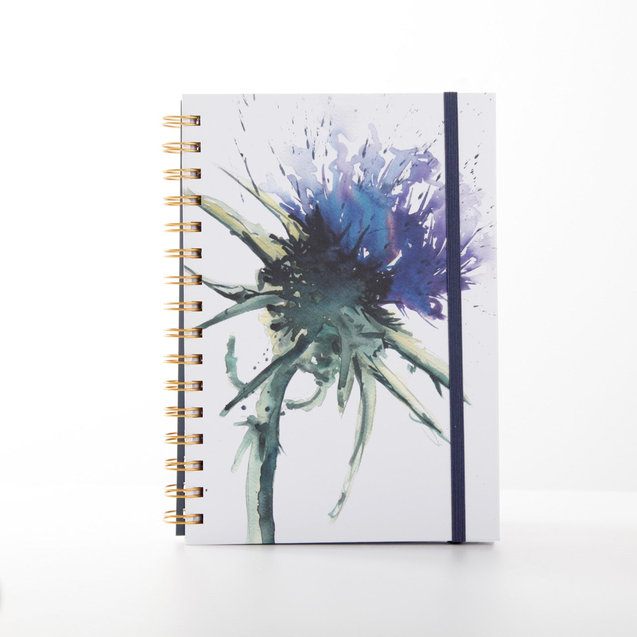 Thistle Watercolour Design A5 Notebook