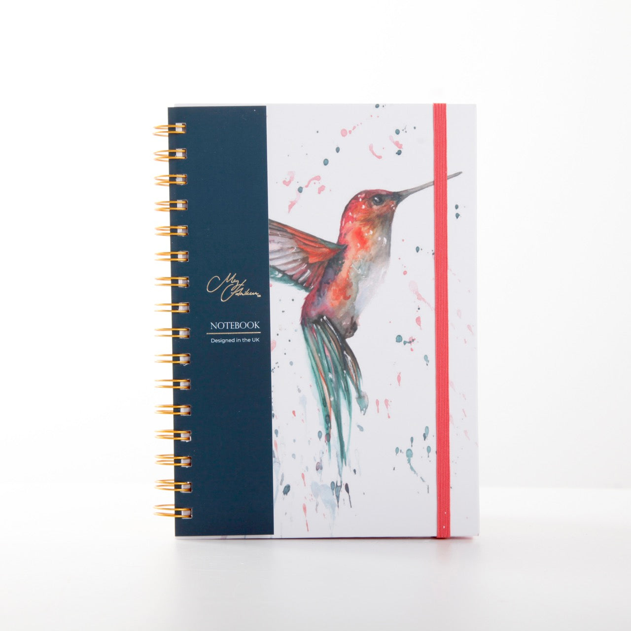Hummingbird Watercolour Design A5 Notebook