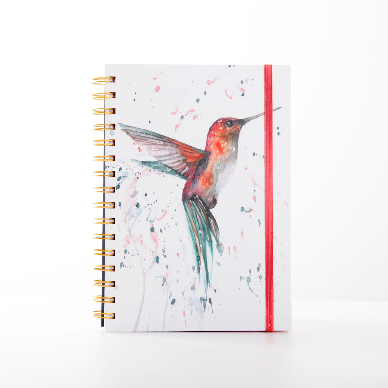 Hummingbird Watercolour Design A5 Notebook