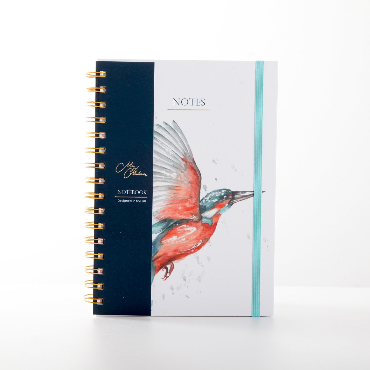 Kingfisher Watercolour Design A5 Notebook