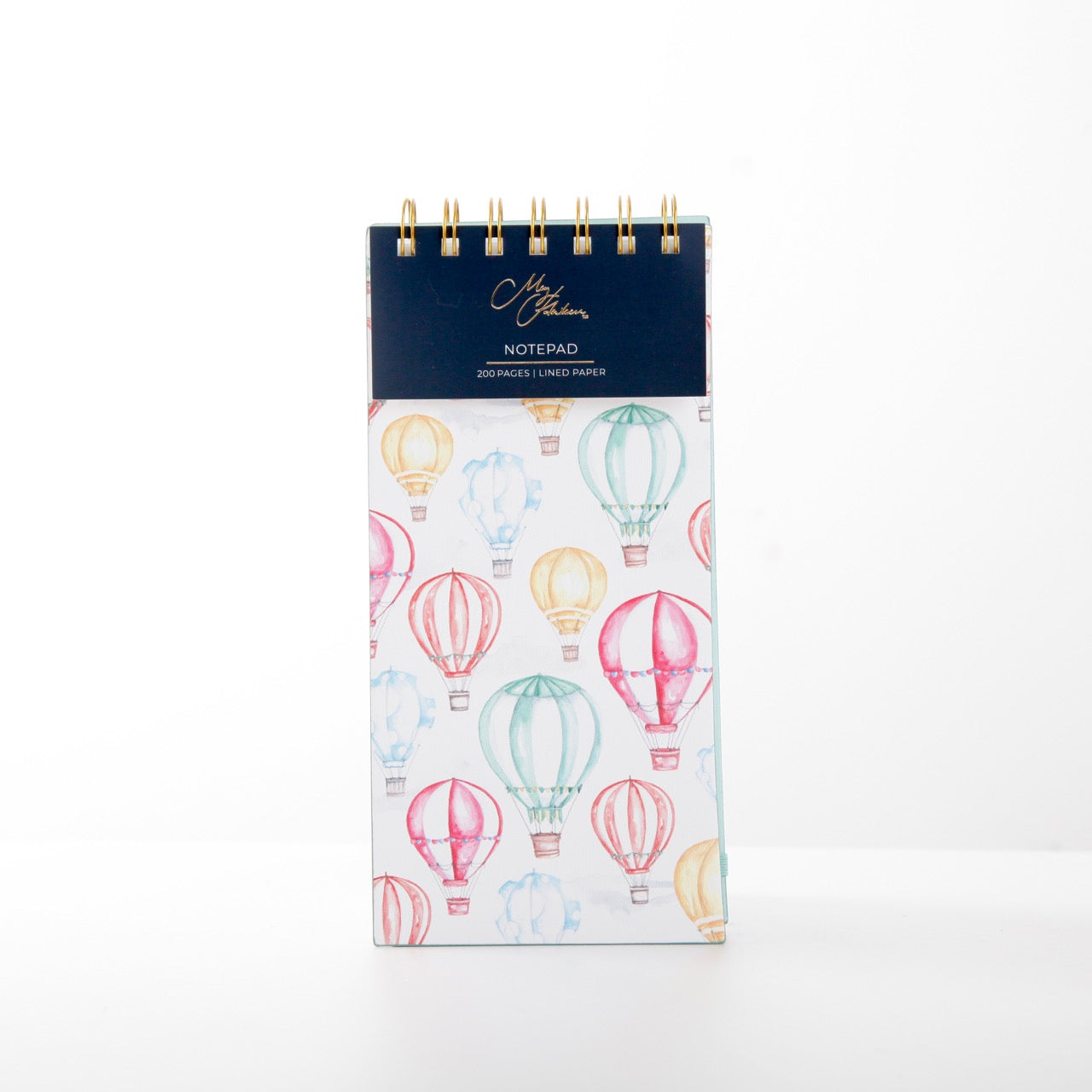 Hot Air Balloon Watercolour Design DL Notepad