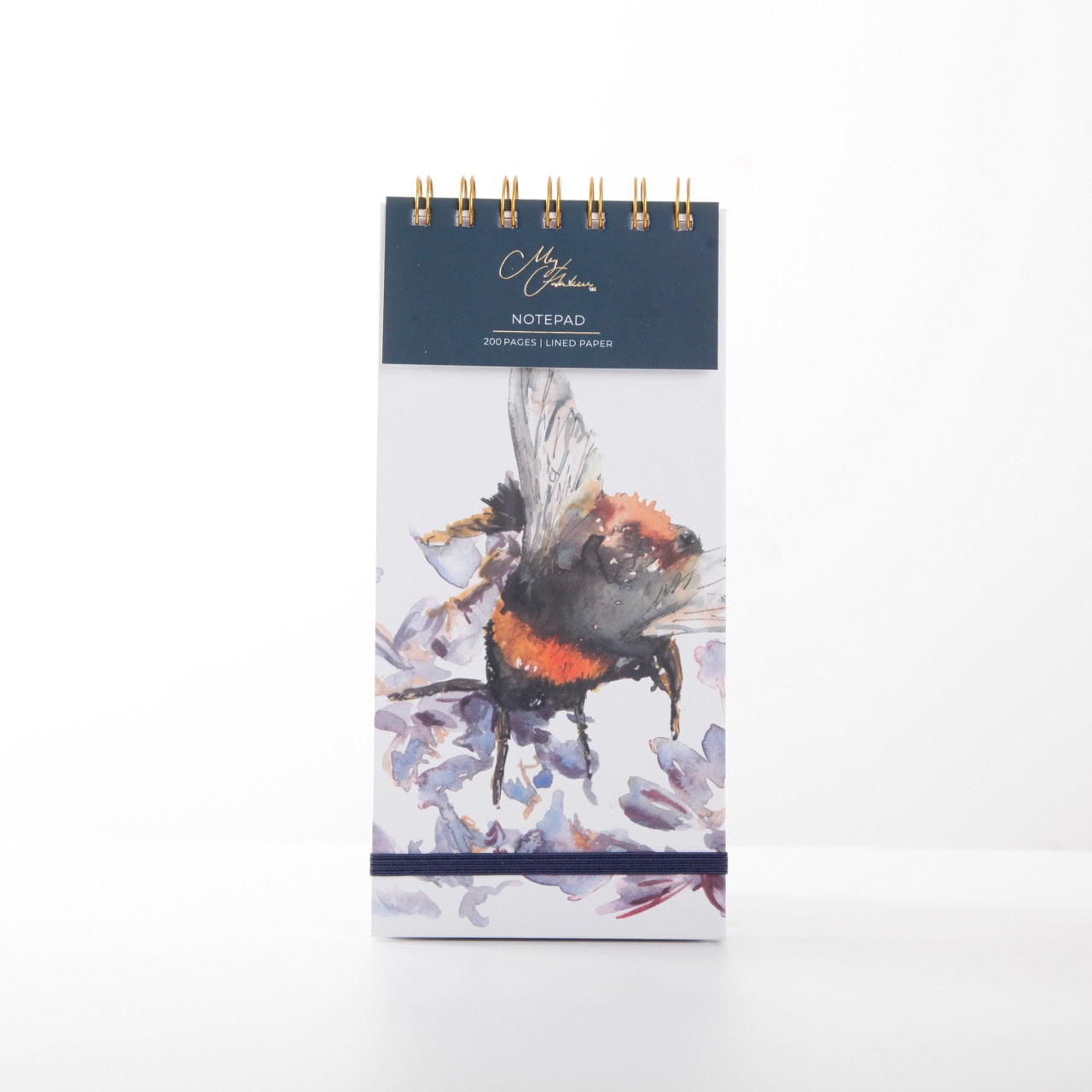 Bumble Bee Watercolour Design DL Notepad