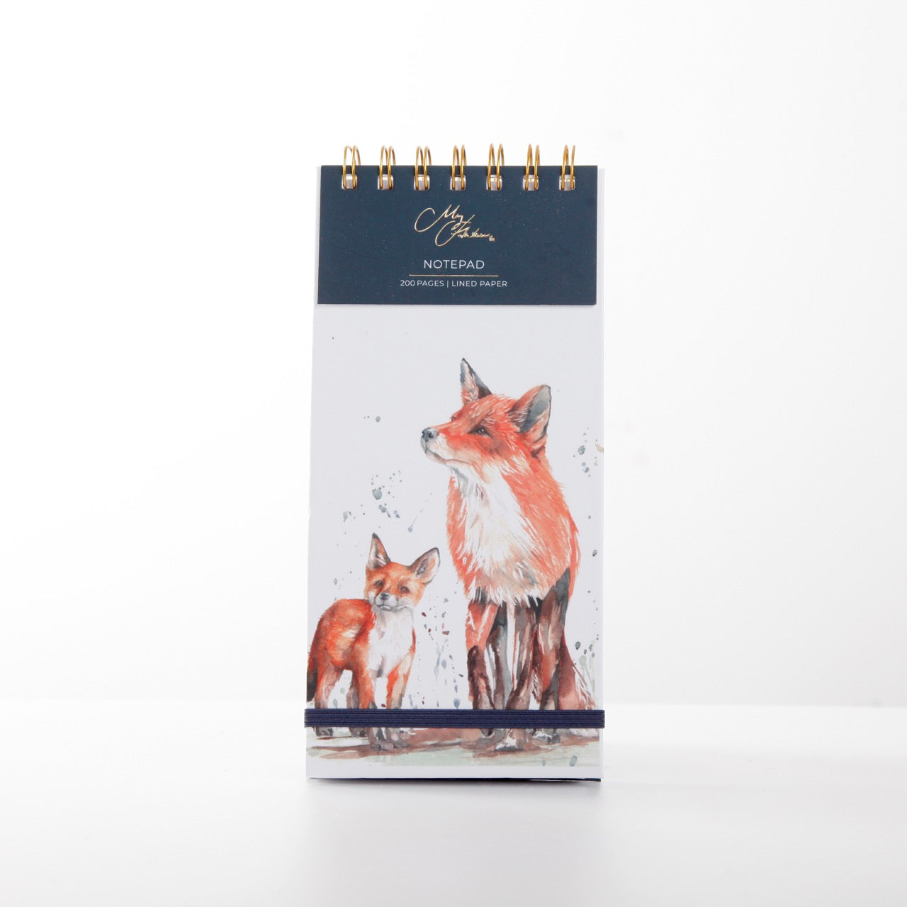 Fox Watercolour Design DL Notepad