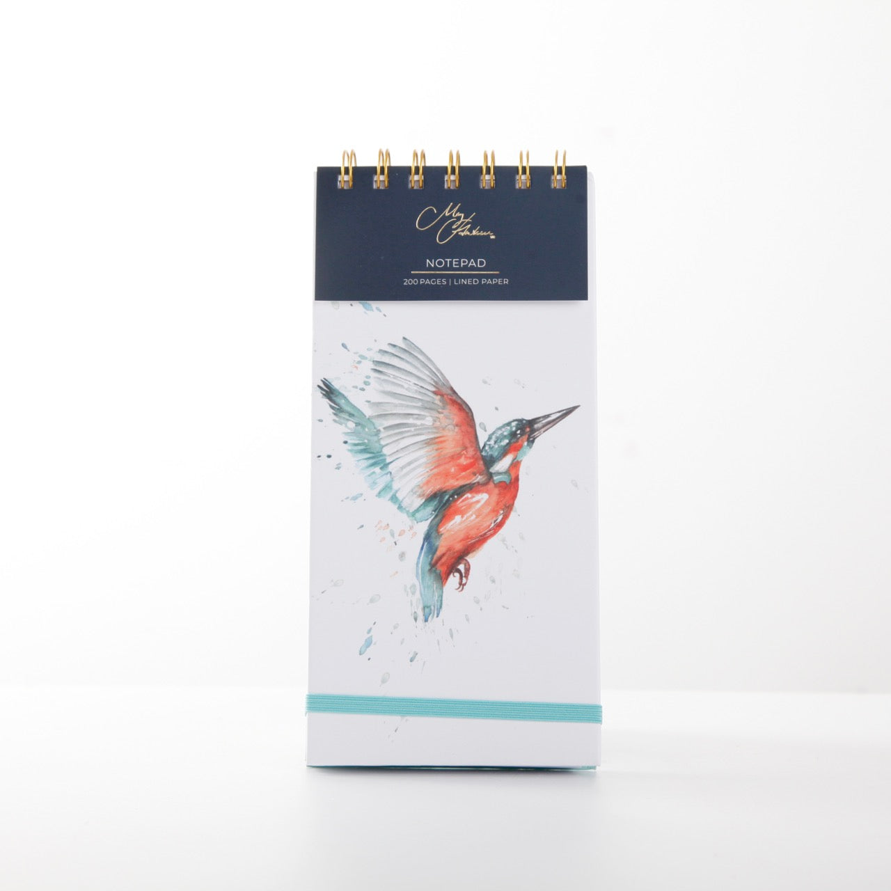 Kingfisher Watercolour Design DL Notepad