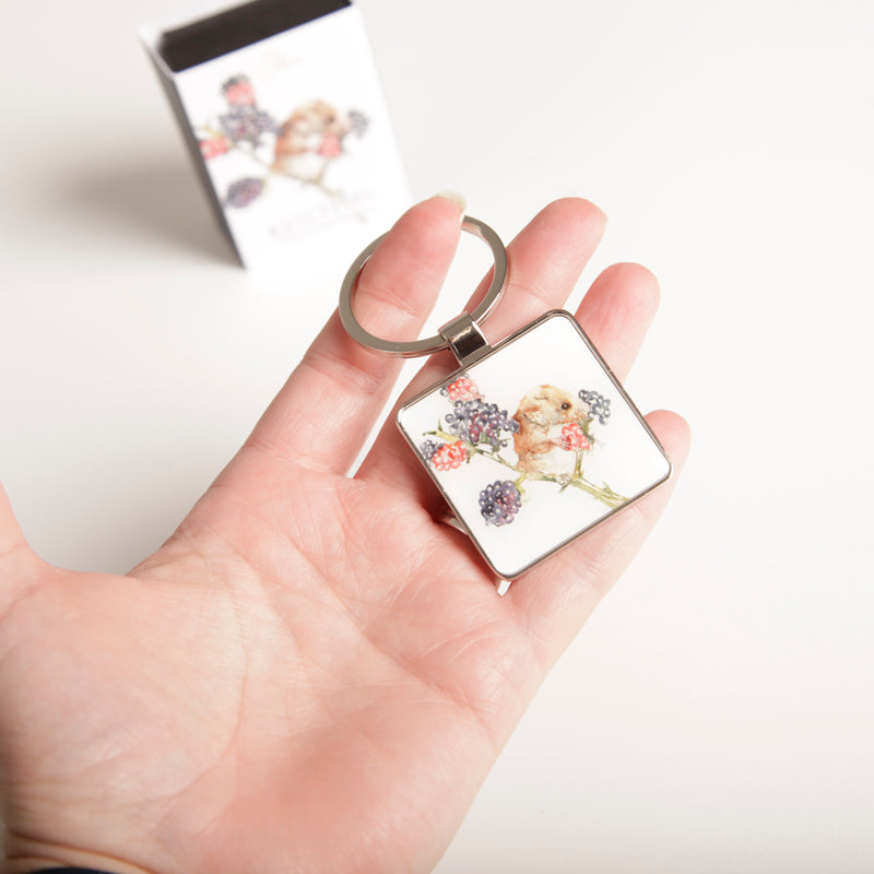Field Mouse Design Keychain with Gift Box