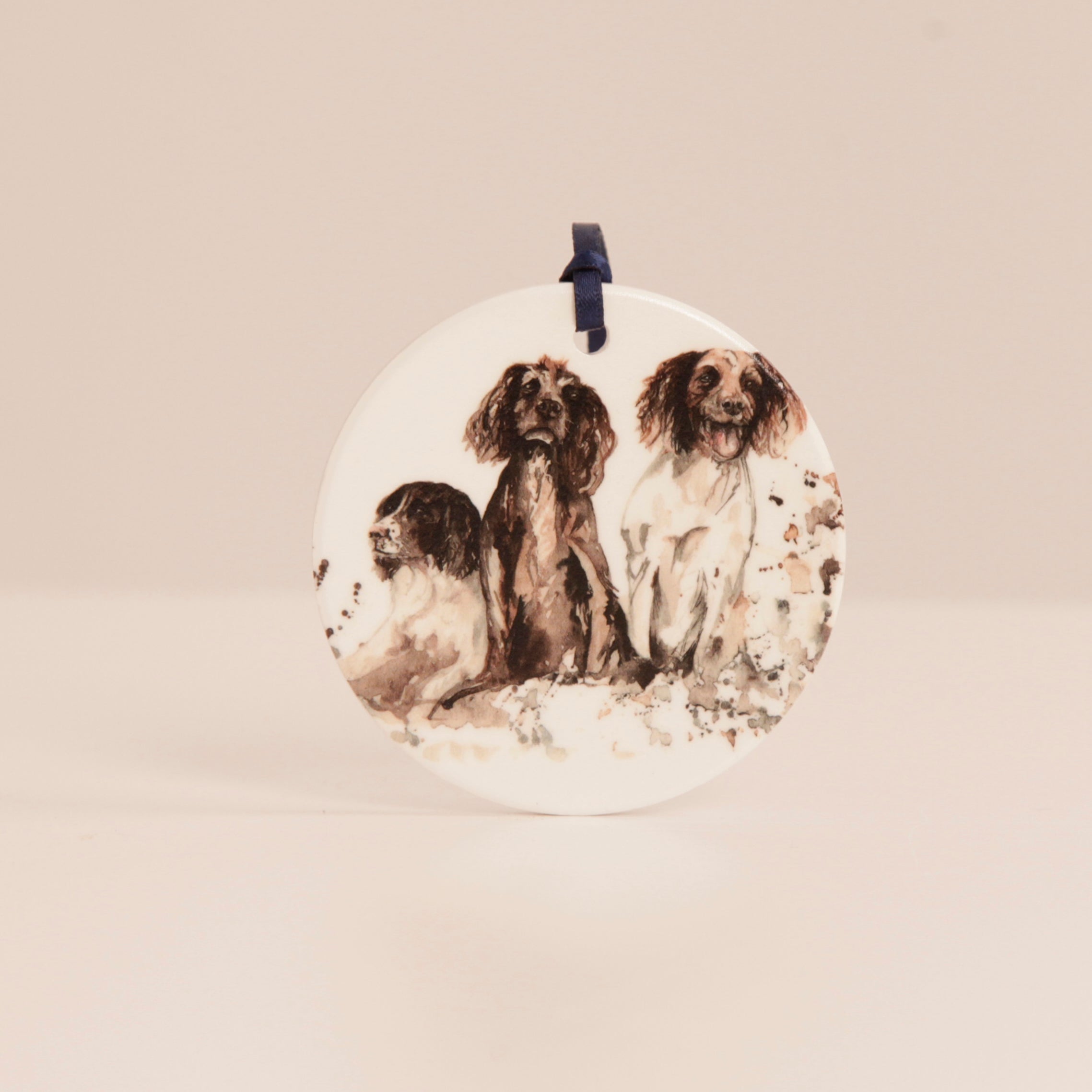Spaniels Design Hanging Wall Decoration