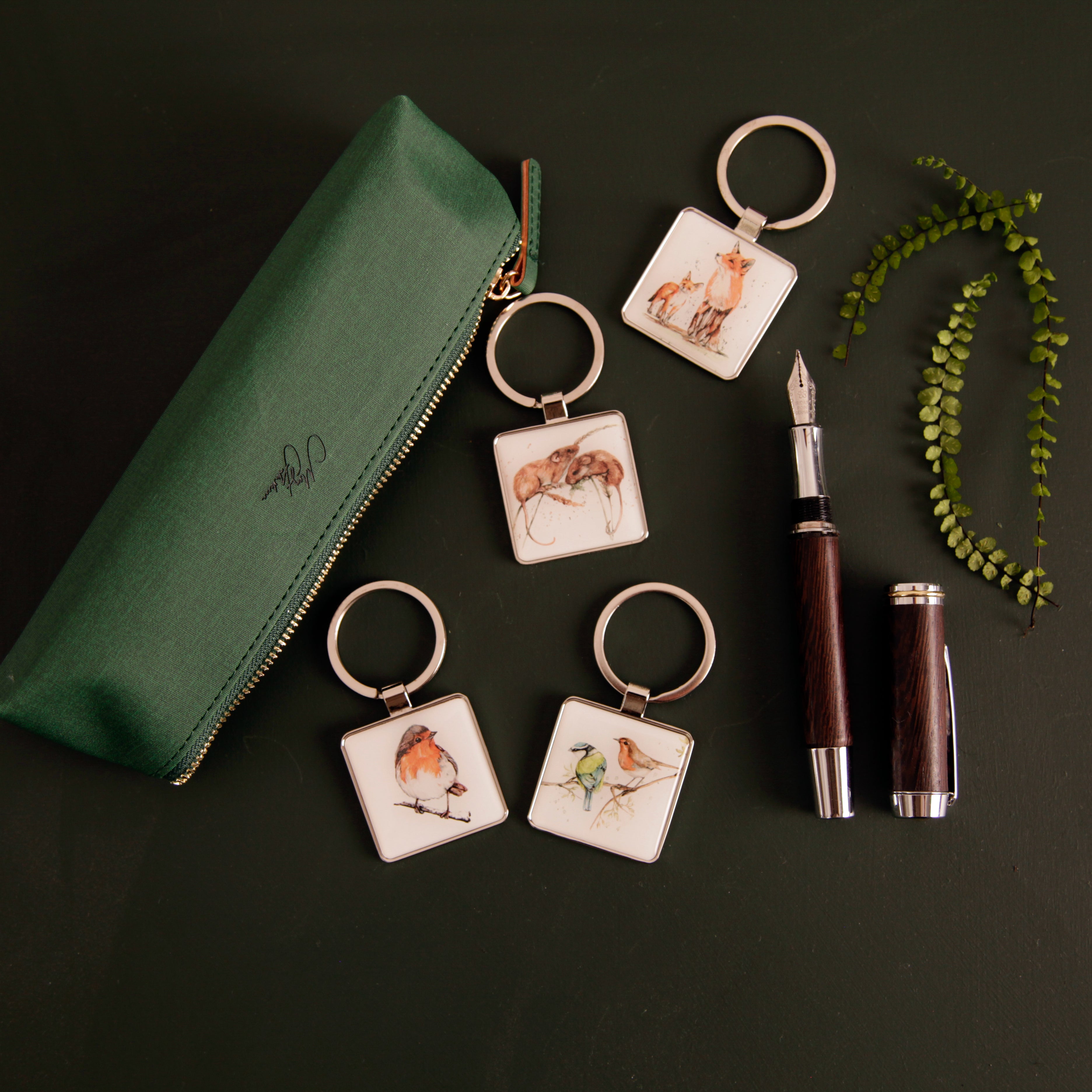 The Hearth Keychain - Robin Design