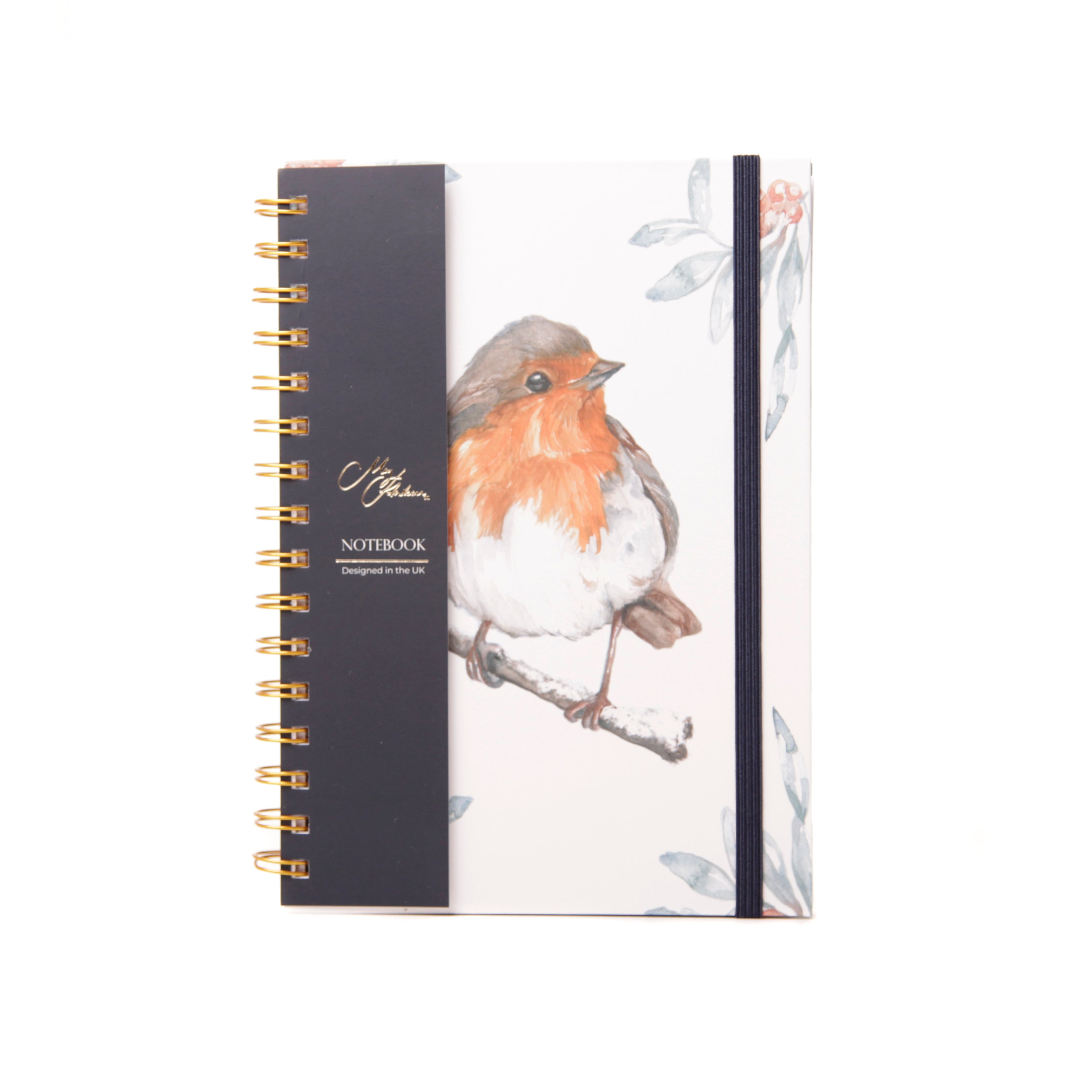 'The Hearth' Robin Watercolour Design A5 Notebook