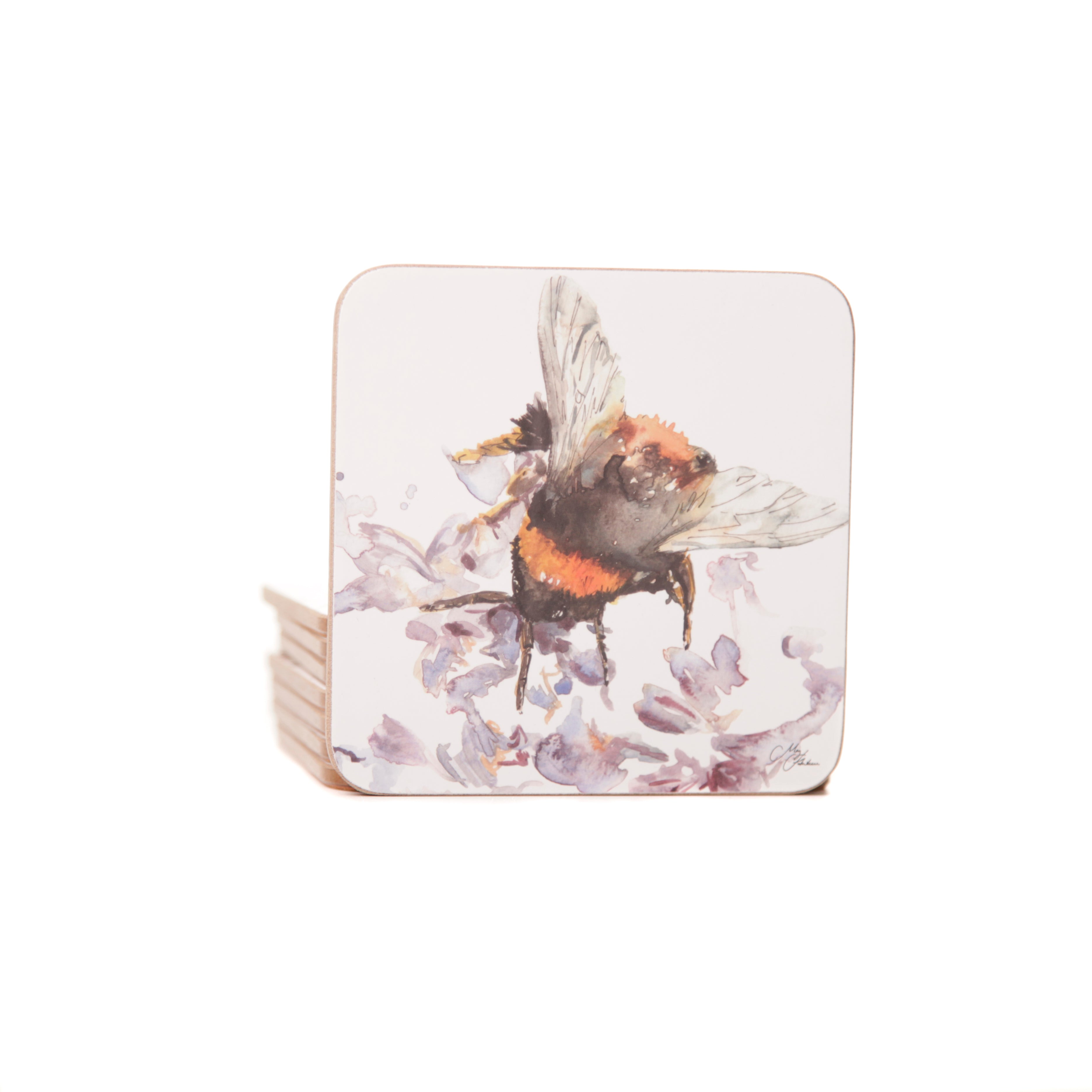 'The Orchard' Bee Watercolour Design Coasters