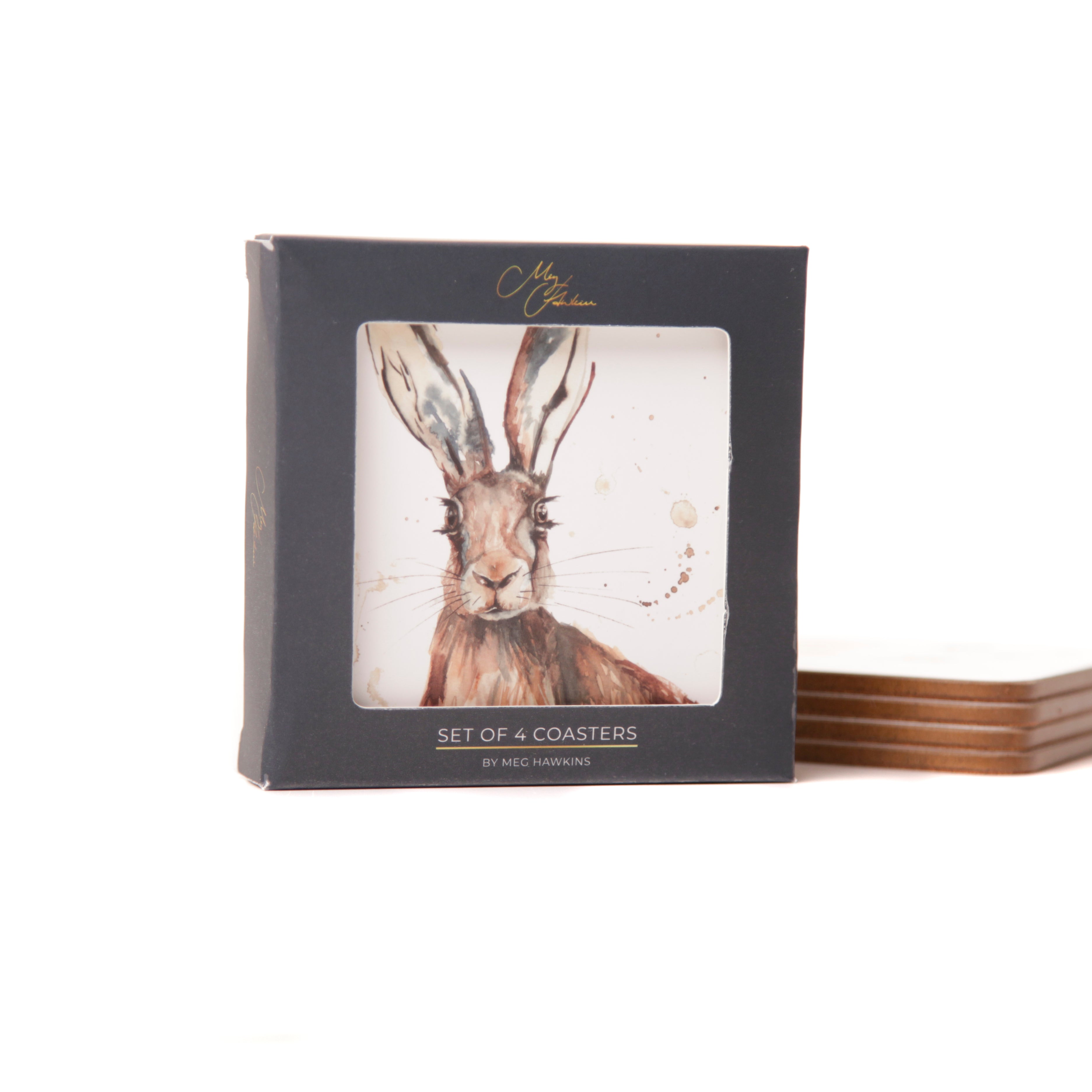 The Highlands' Stag Watercolour Design Coasters