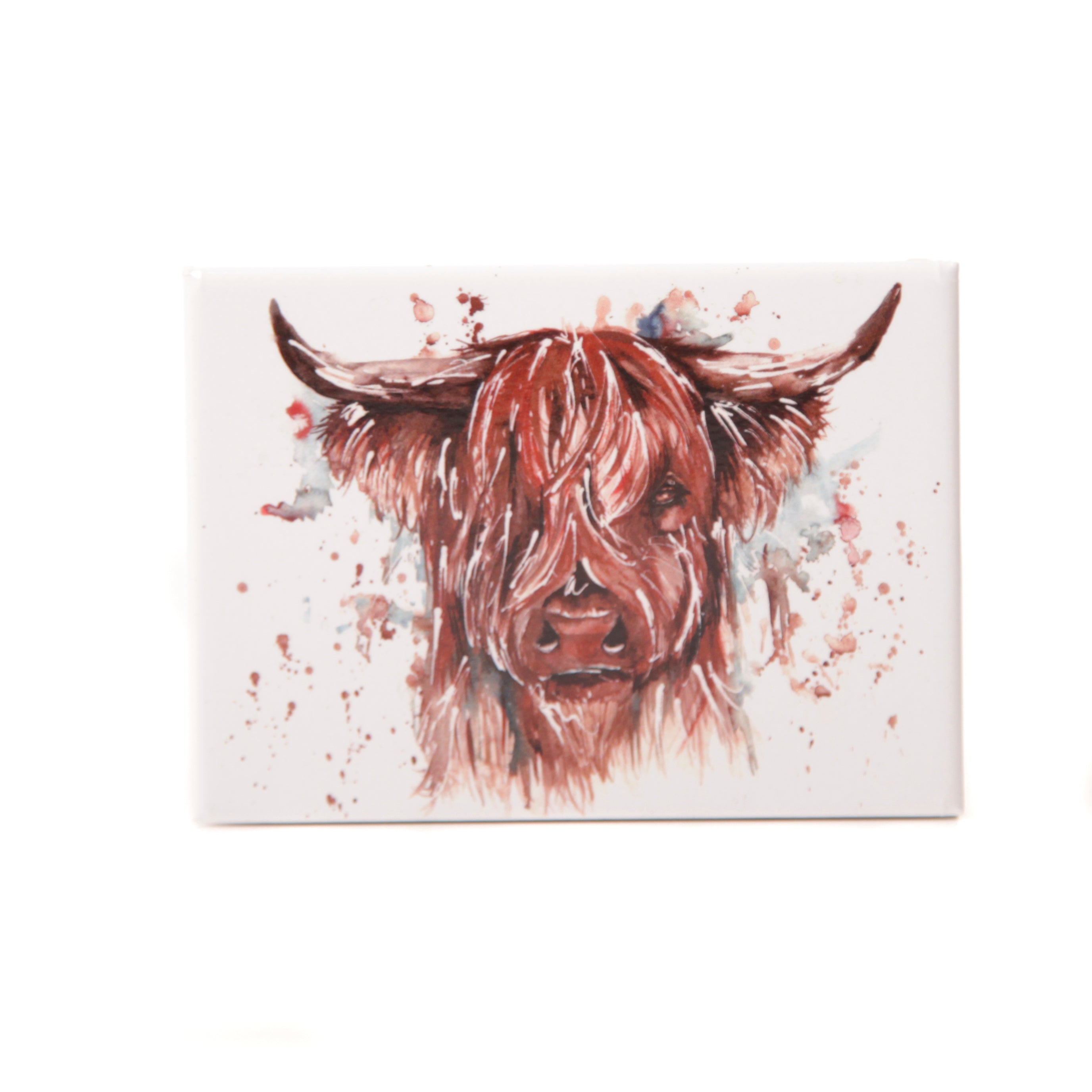 Highland Cow Watercolour Design 'The Hebrides' Magnet