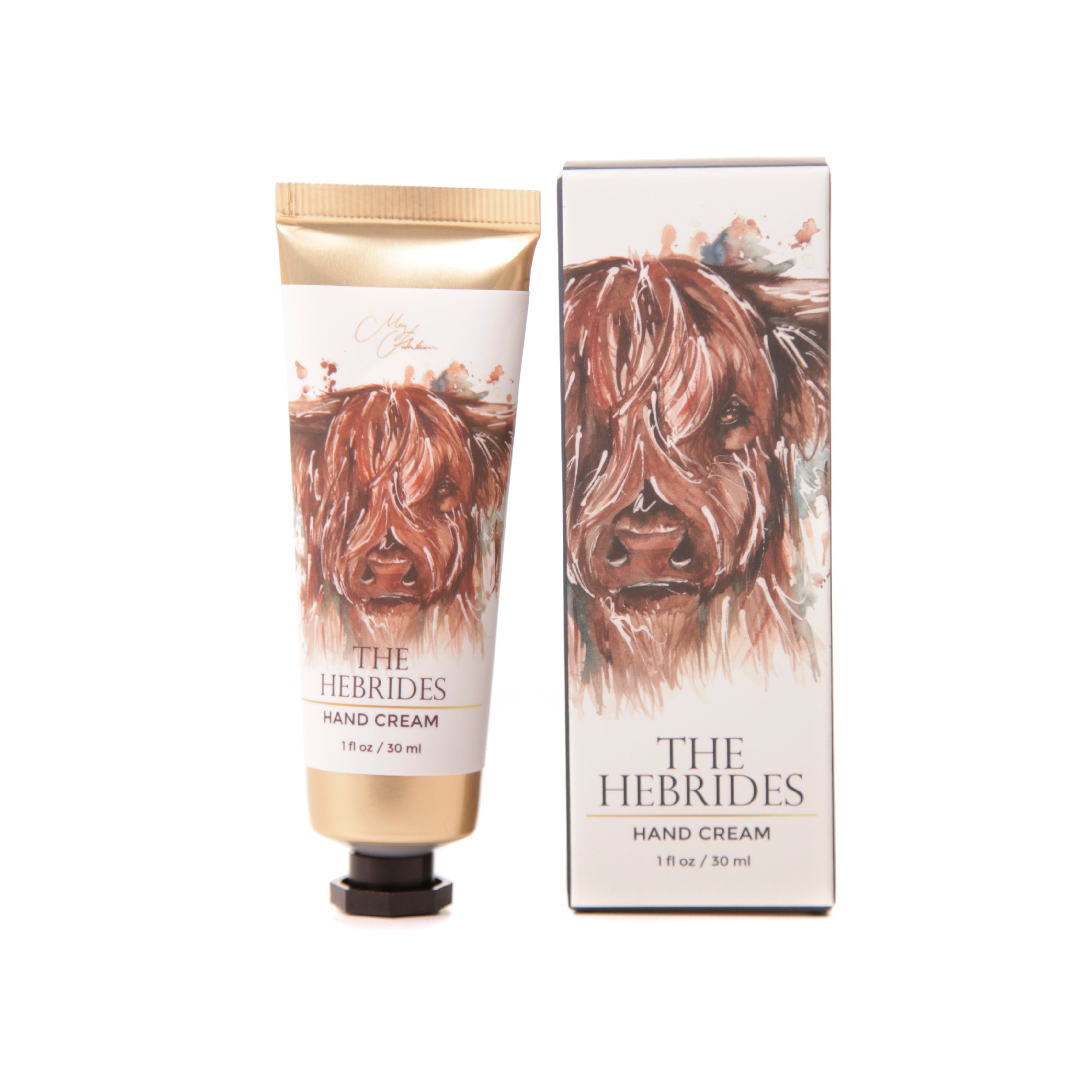 'The Hebrides' Highland Cow Design Hand Cream