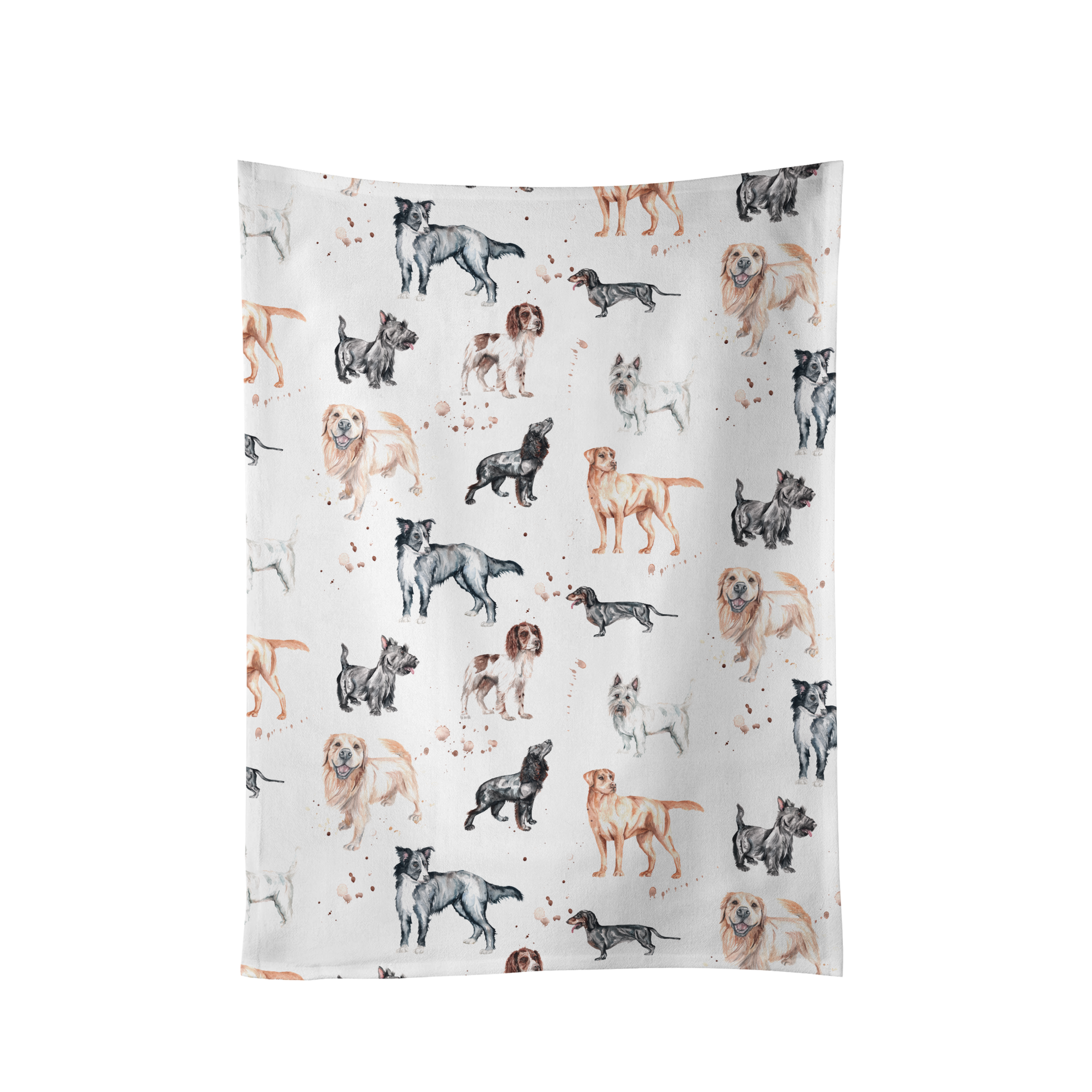 The Pooches - Dogs Design Cotton Tea Towel