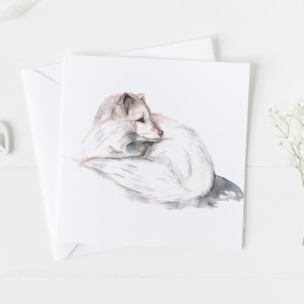 Arctic Fox Card
