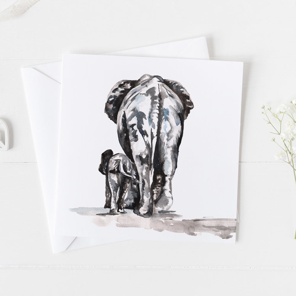 Elephants Greeting Card