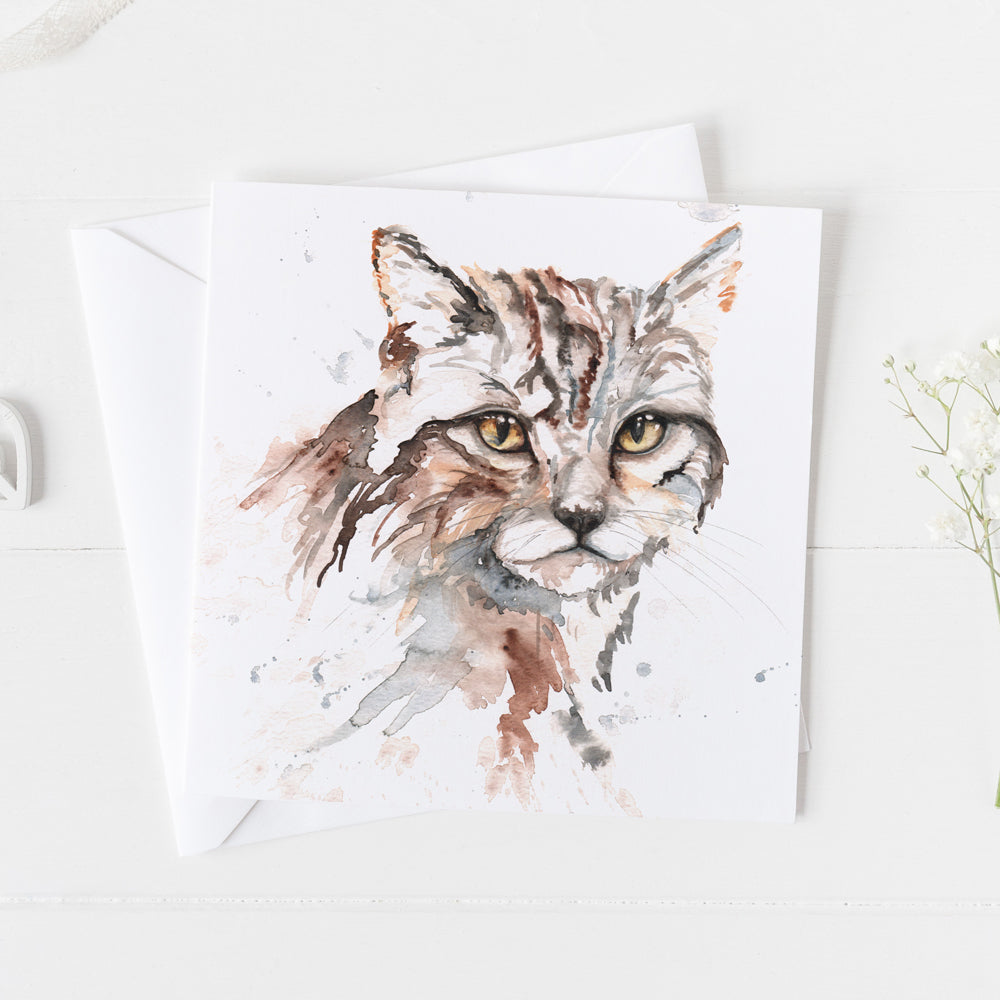 Scottish Wild Cat Card