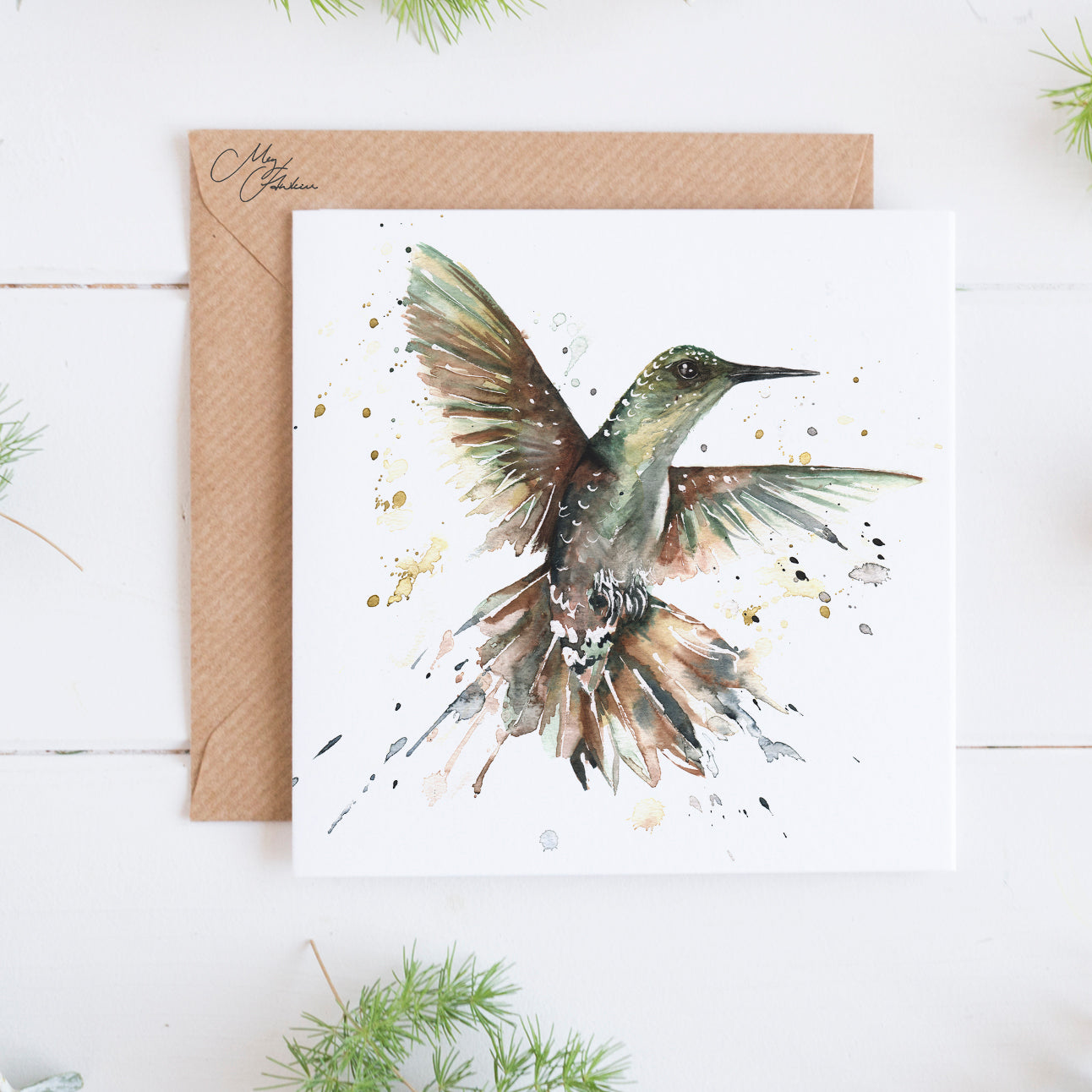Humming Bird Greeting Card