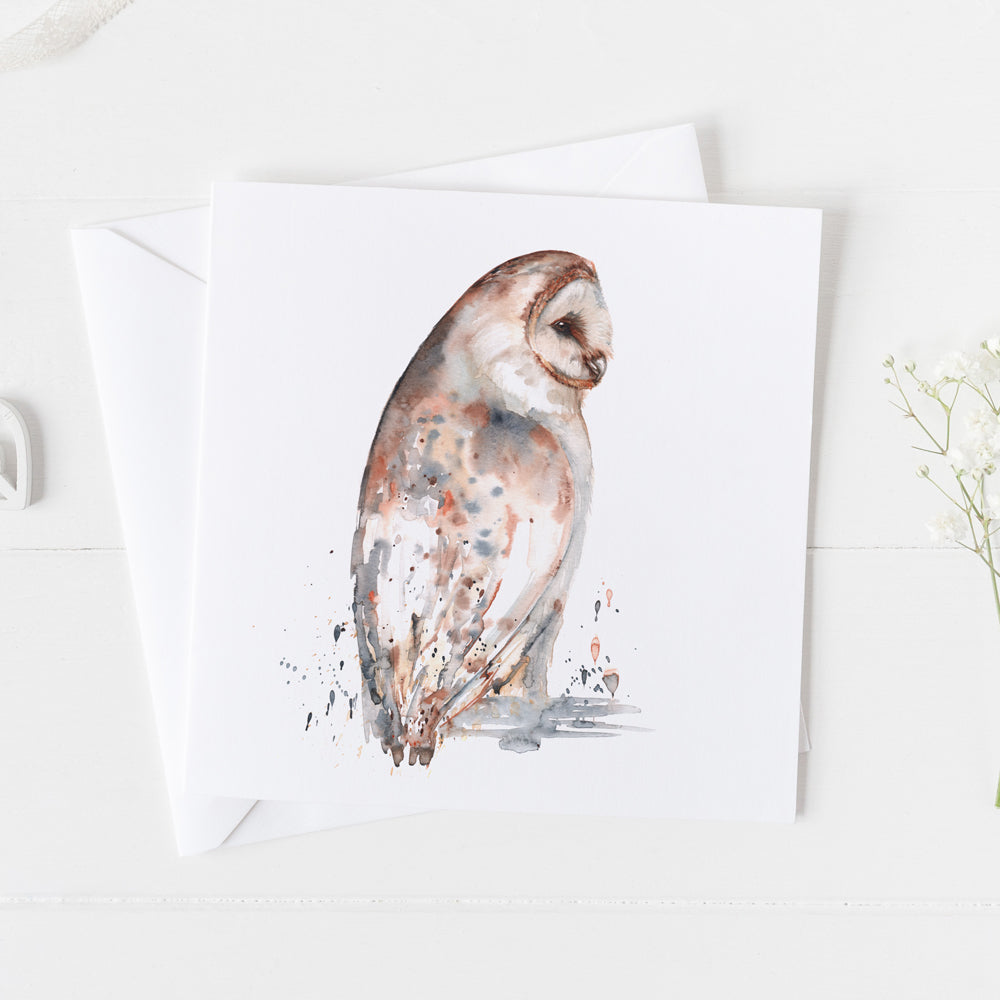 Barn Owl Card
