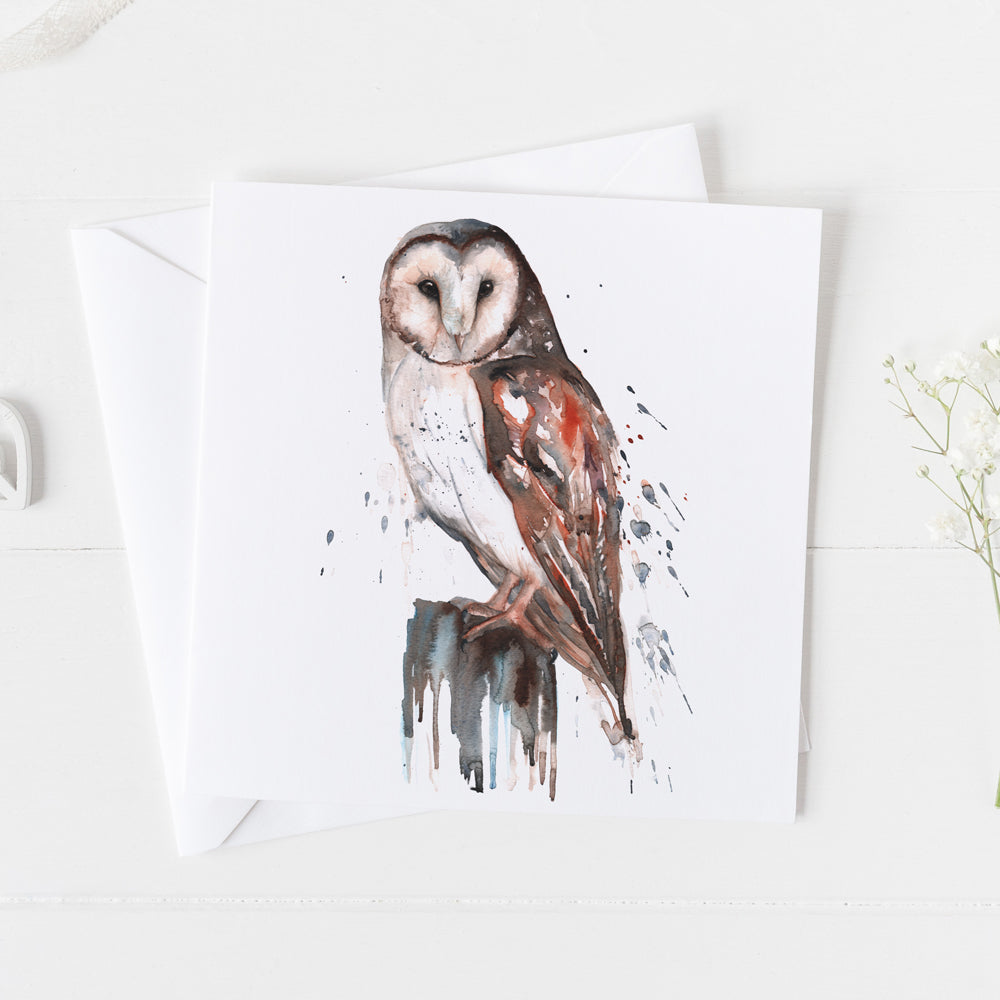 Barn Owl Card
