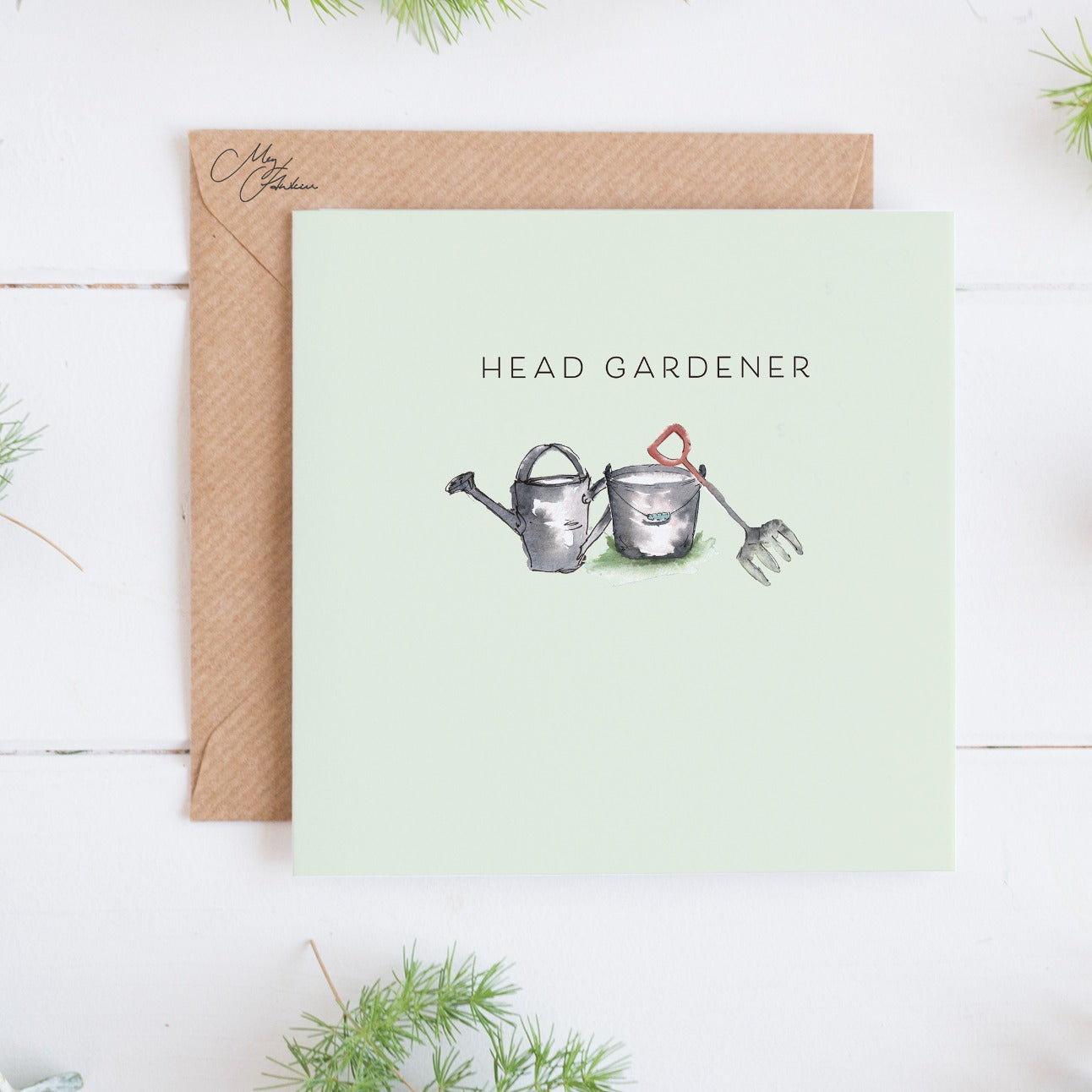 'Head Gardener' Card by Meg Hawkins