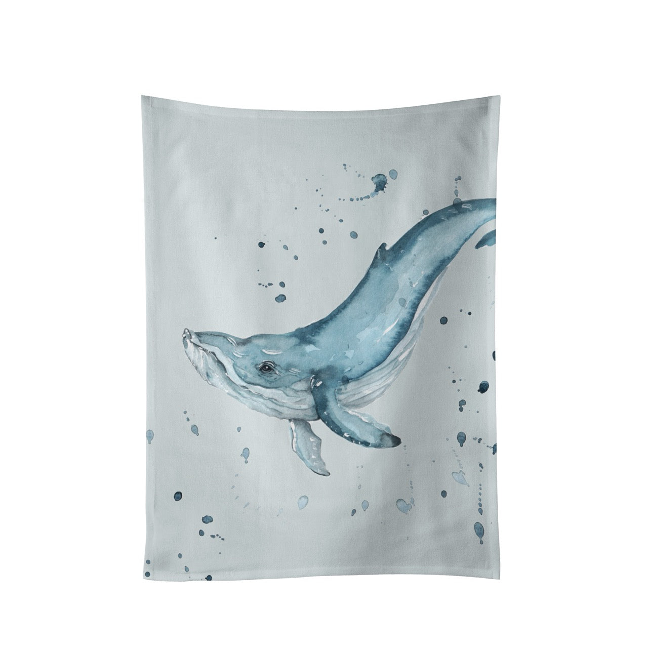 Whale Cotton Tea Towel