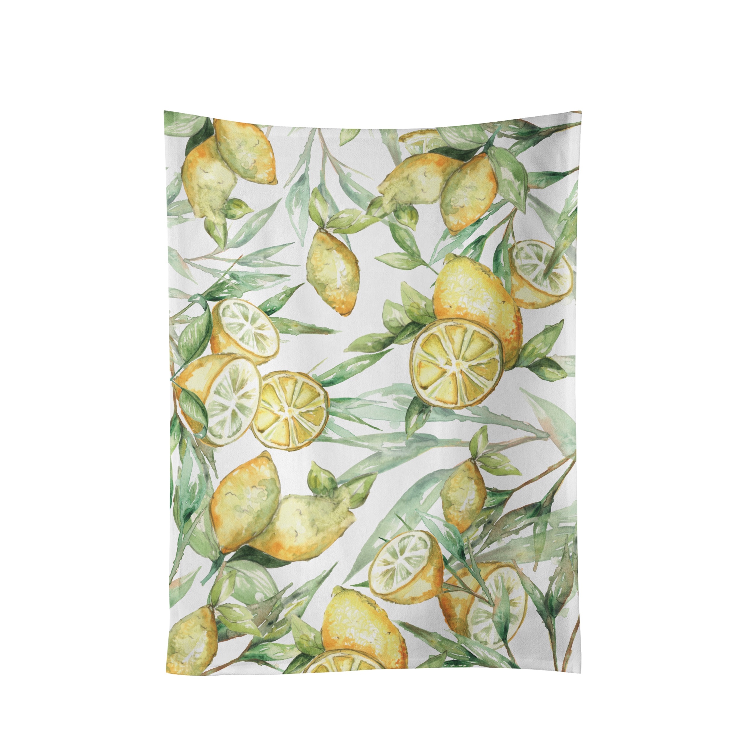 The Zest Lemons Design Cotton Tea Towel