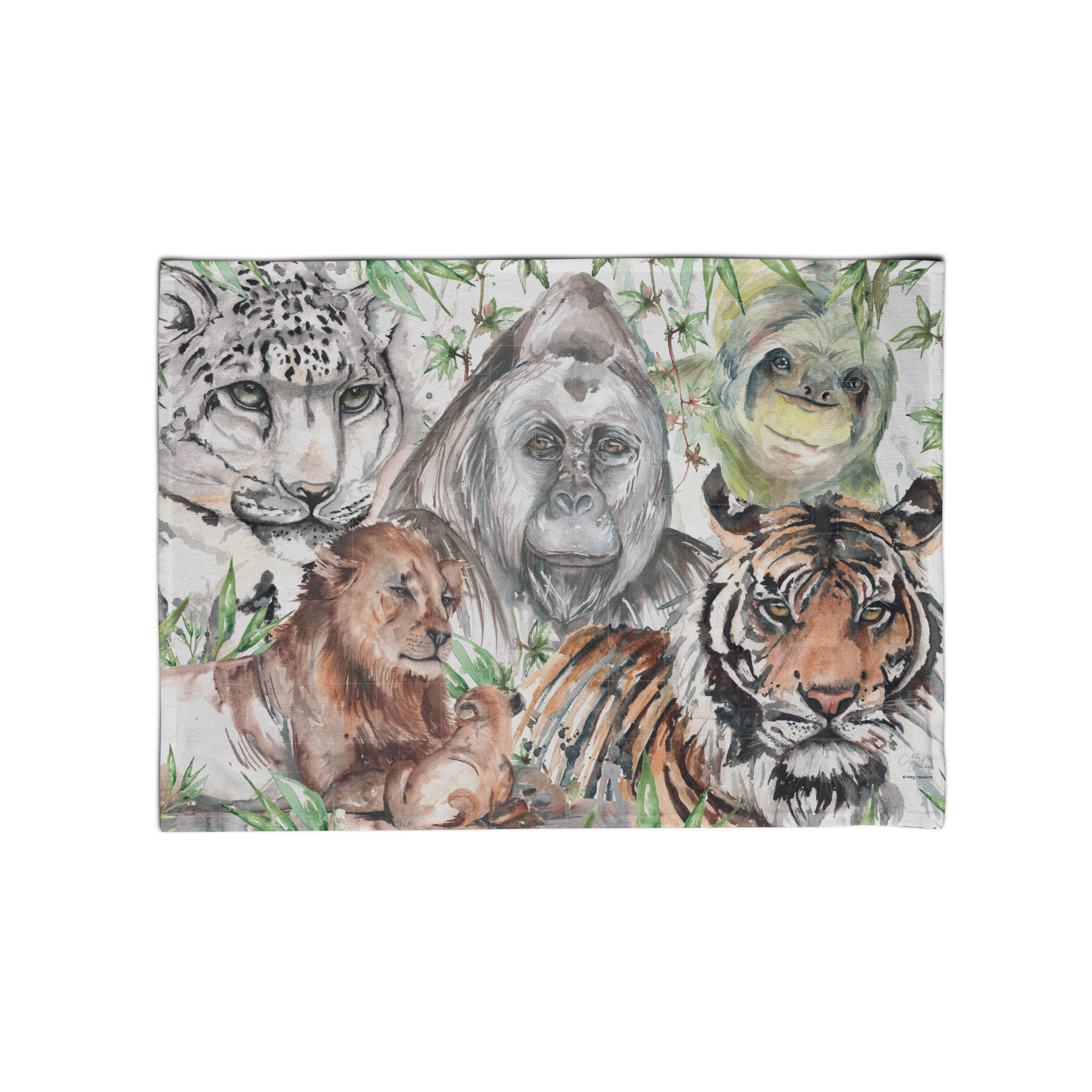 Zoological Design Cotton Teatowel