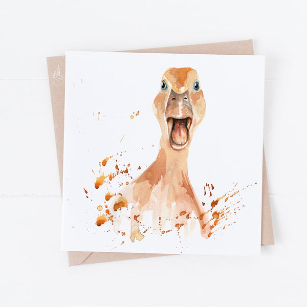 Duck Greeting Card By Meg hawkins