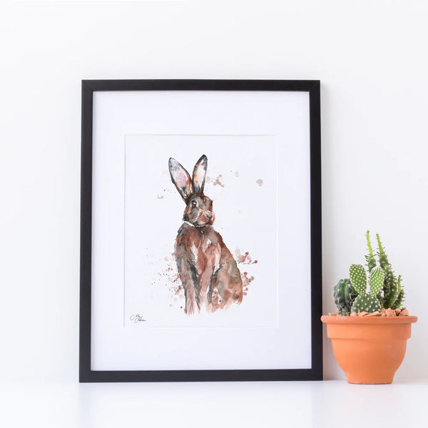 Hare Design Watercolour Print