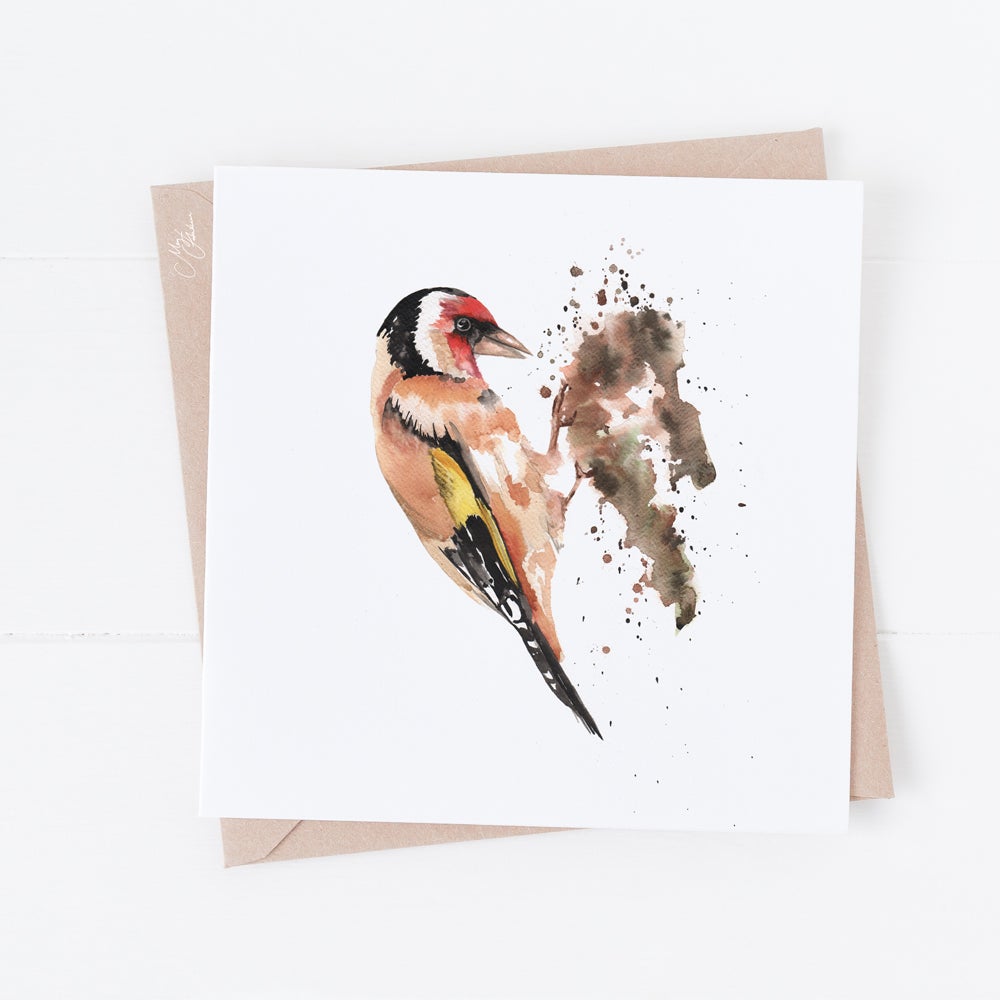 Gold Finch Greeting Card