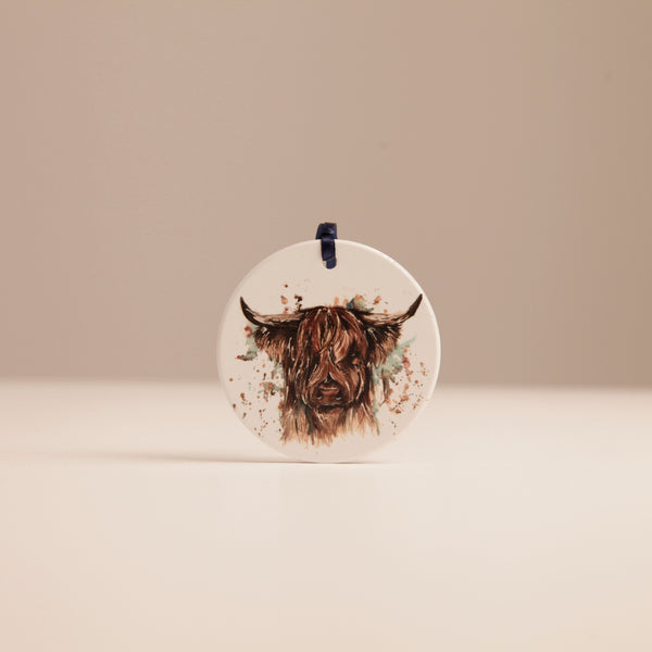 Highland Cow Hanging Wall Decoration