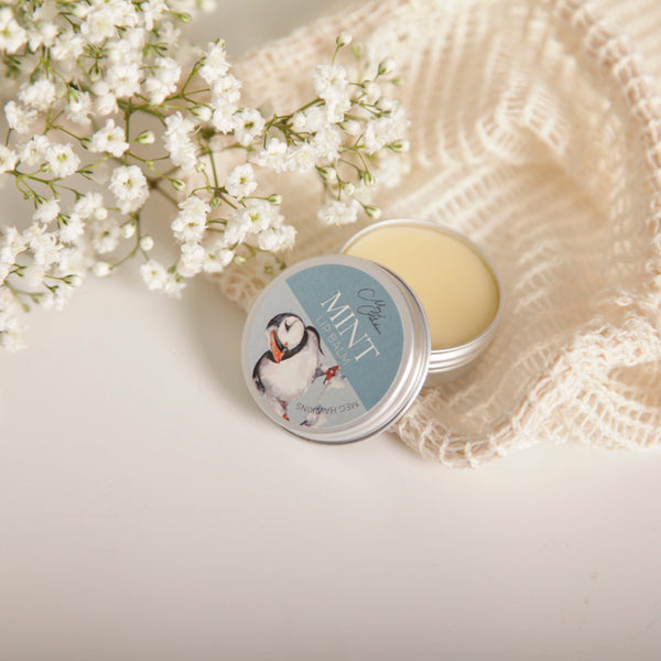 Mint Lip balm with Puffin Design