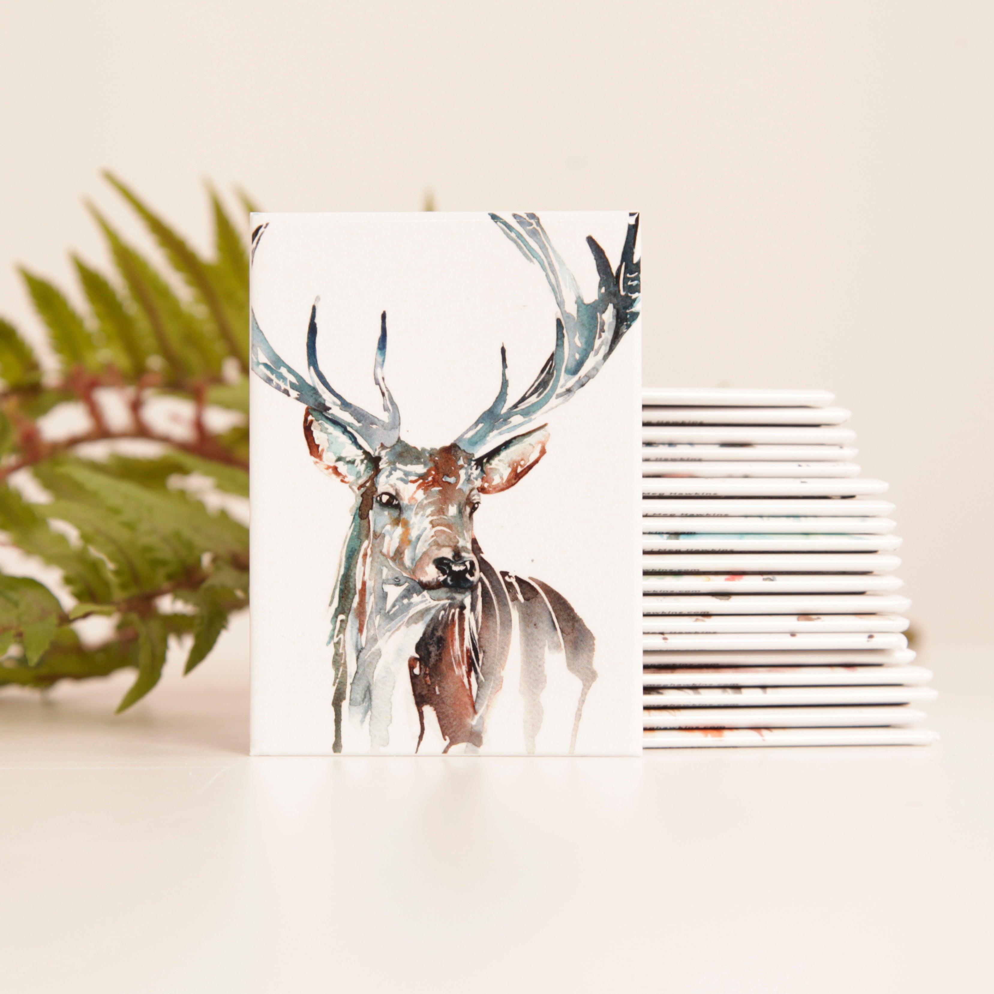 Stag Watercolour Design 'The Highlands' Magnet
