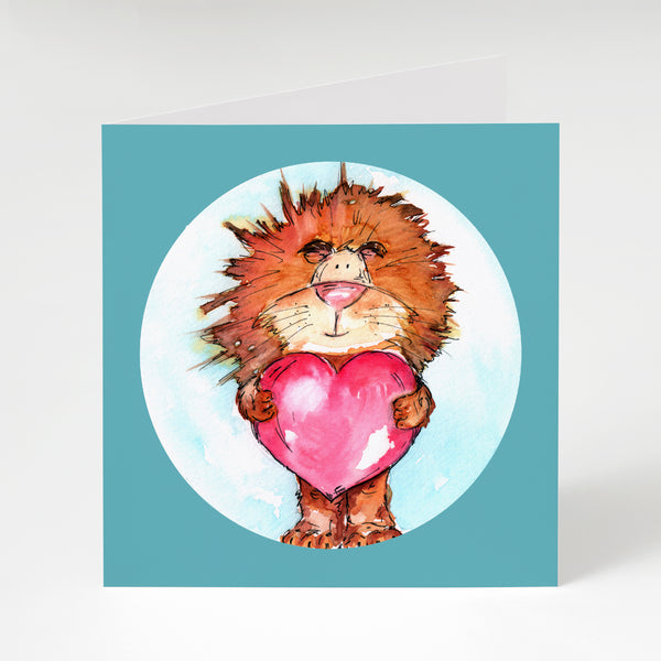 Lion Heart Greeting Card