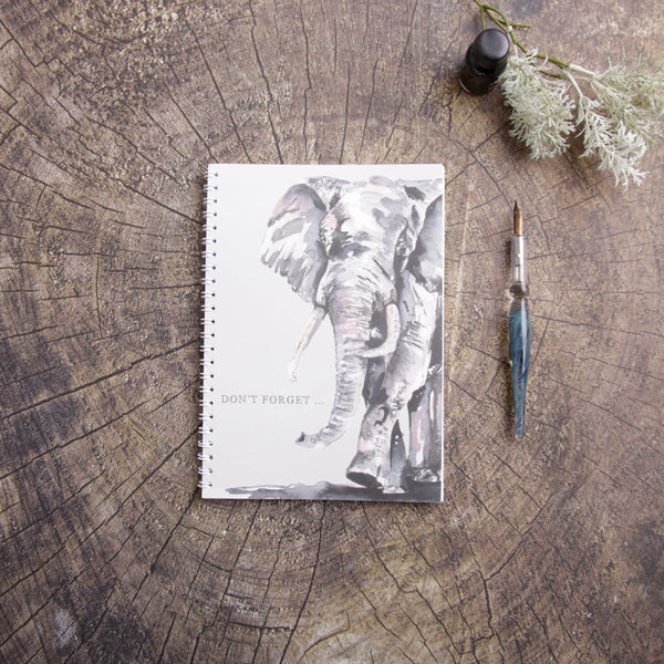Elephant A5 Note Book 50 leaves lined paper By Meg Hawkins